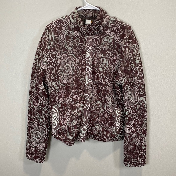 UbU jacket scrunched up‎ stretchy floral - Picture 1 of 8